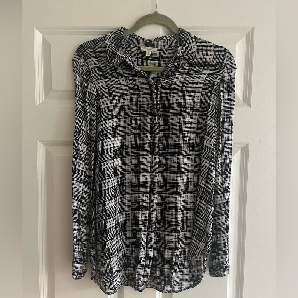 Plaid button down